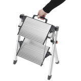 Hailo Dvokraka lestev z 2 stopnicama Mini Comfort 45 cm aluminij