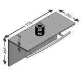 FMD Stensko obešalo za plašče 72x29,3x34,5 cm starinsko rjavo