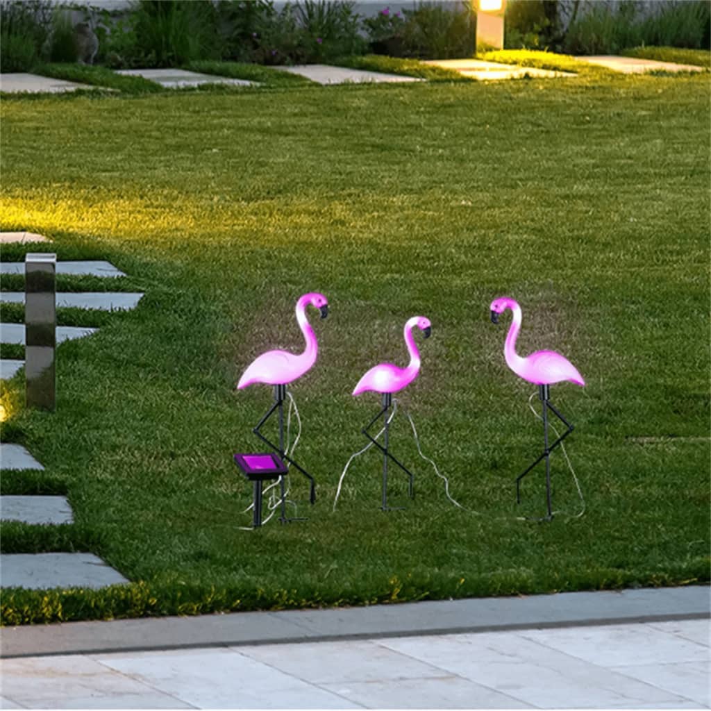 HI Solarni LED flamingo 3 kosi