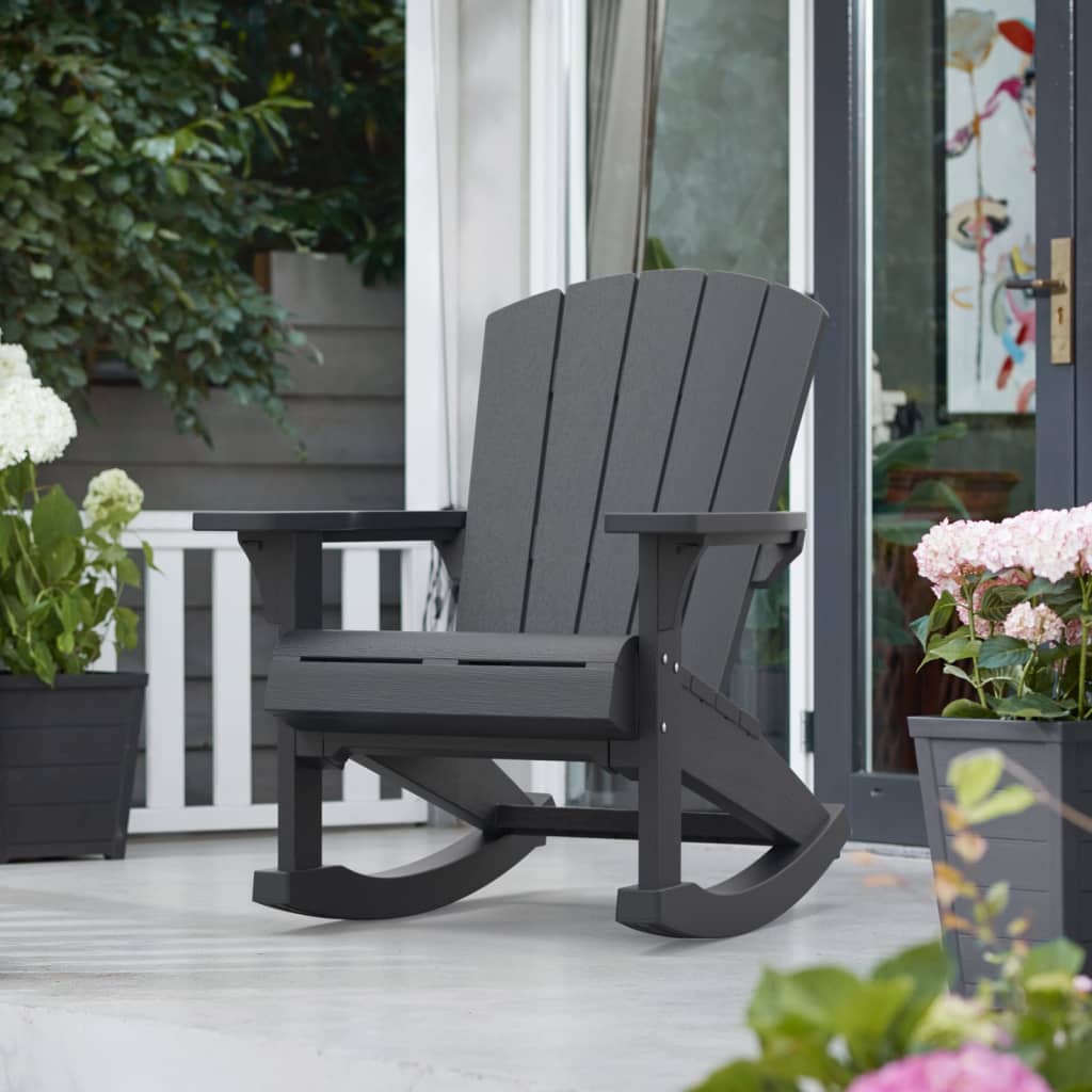 Keter Adirondack gugalni stol Troy grafitne barve