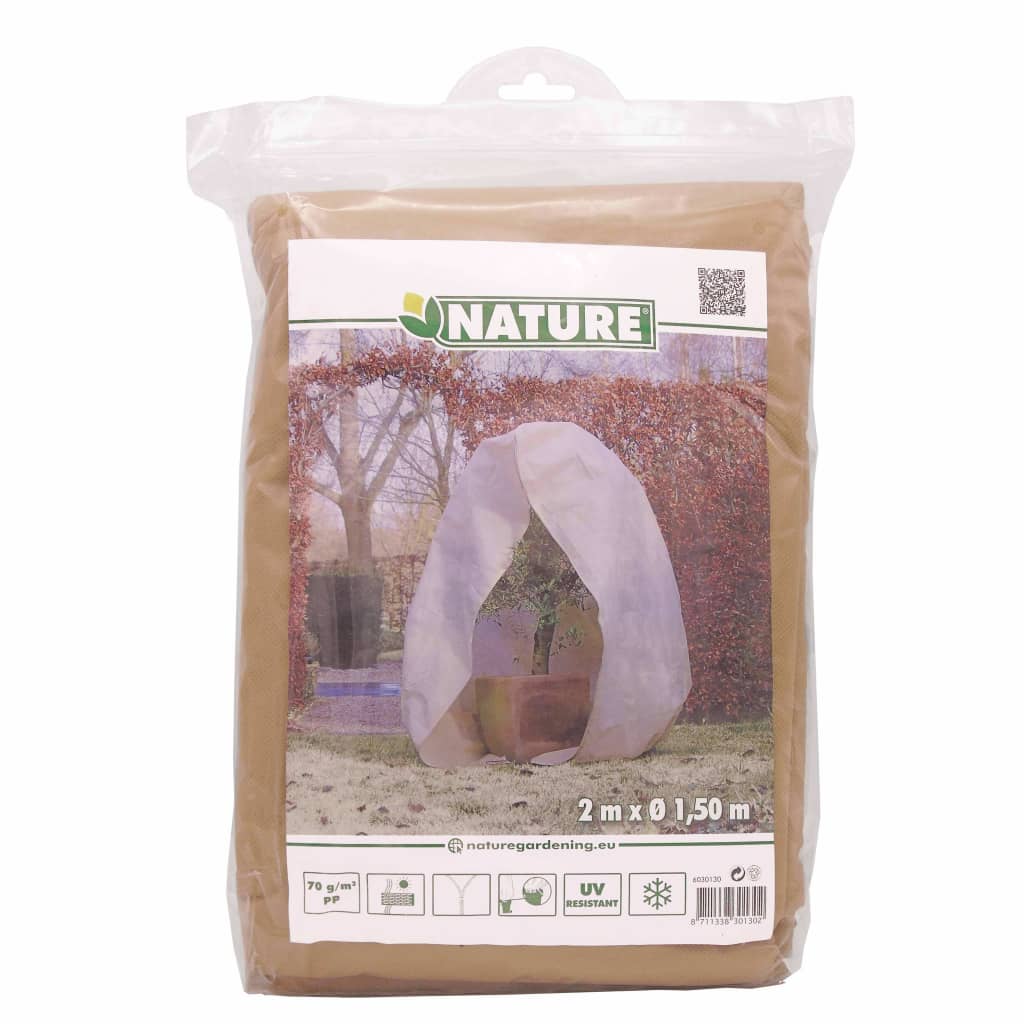 Nature Zimska koprena z zadrgo 70 g/m² bež 2x1,5x1,5 m