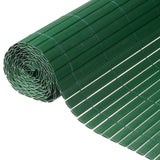 Nature Dvostranska vrtna pregrada PVC 1,5x3 m zelena