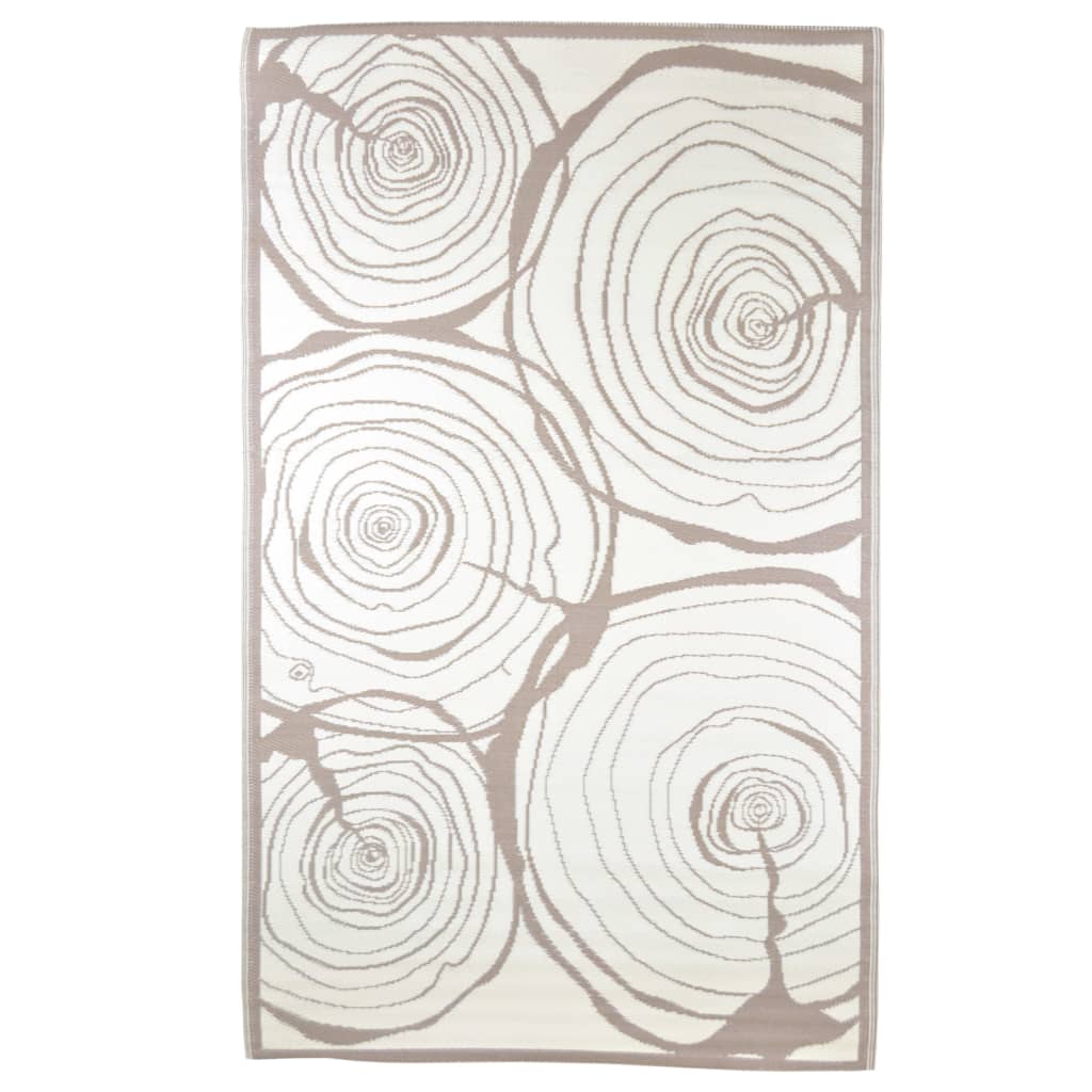 Esschert Design Zunanja preproga 240x150 cm rastoči krogi