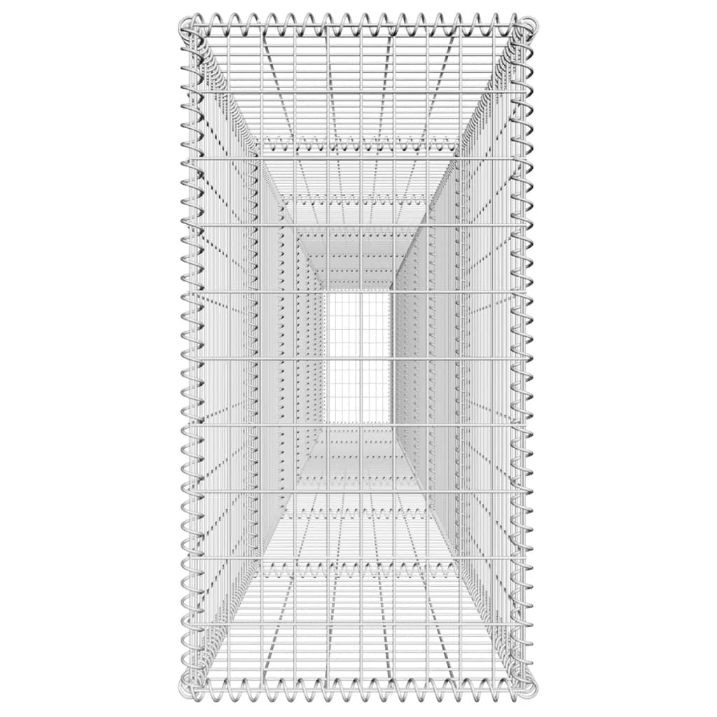 Gabionska stena s pokrovom pocinkano jeklo 600x50x100 cm