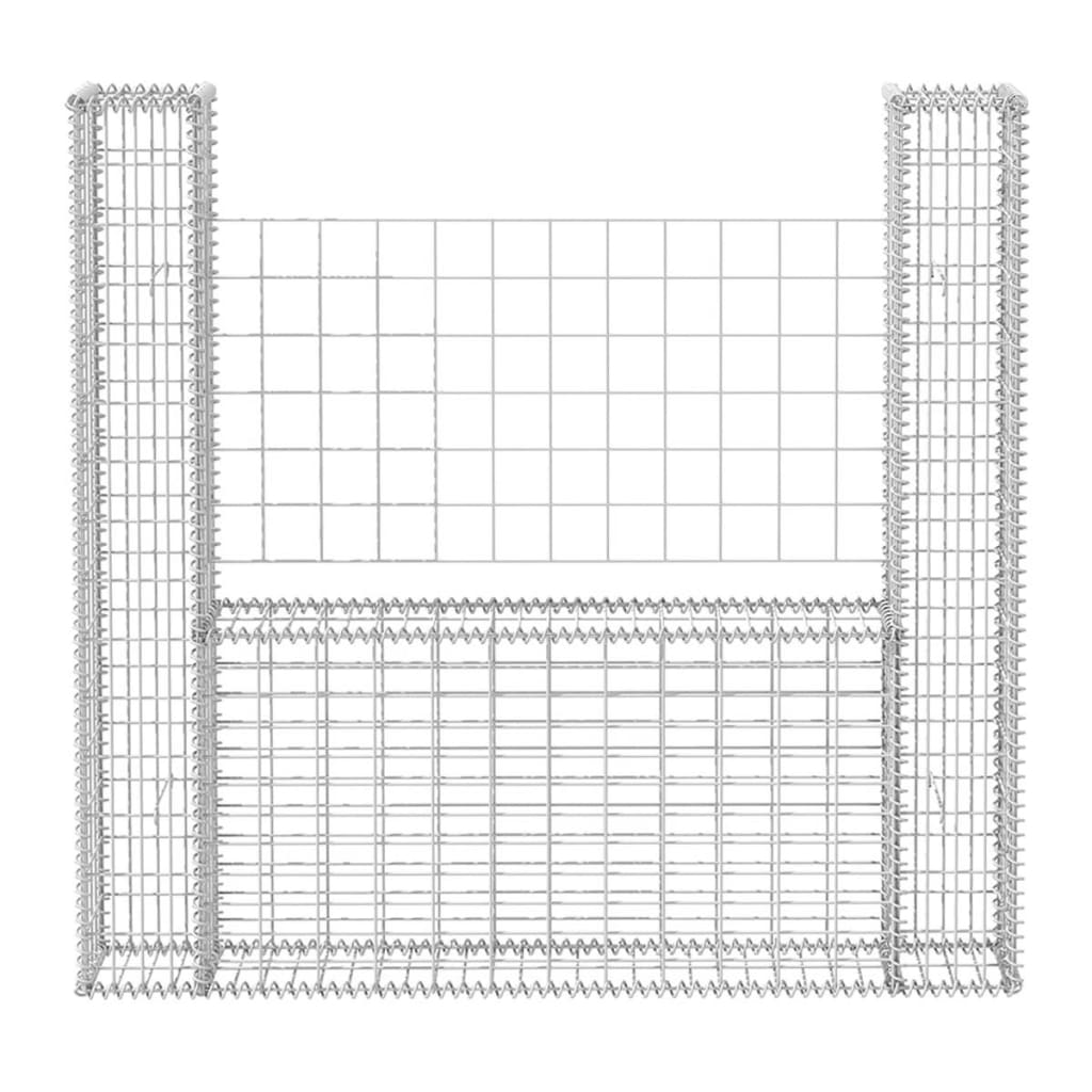 Gabionska košara U-oblike pocinkano jeklo 160x20x150 cm