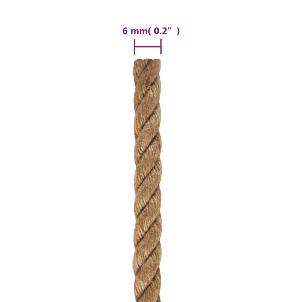 Vrv iz 100 % jute 6 mm 500 m