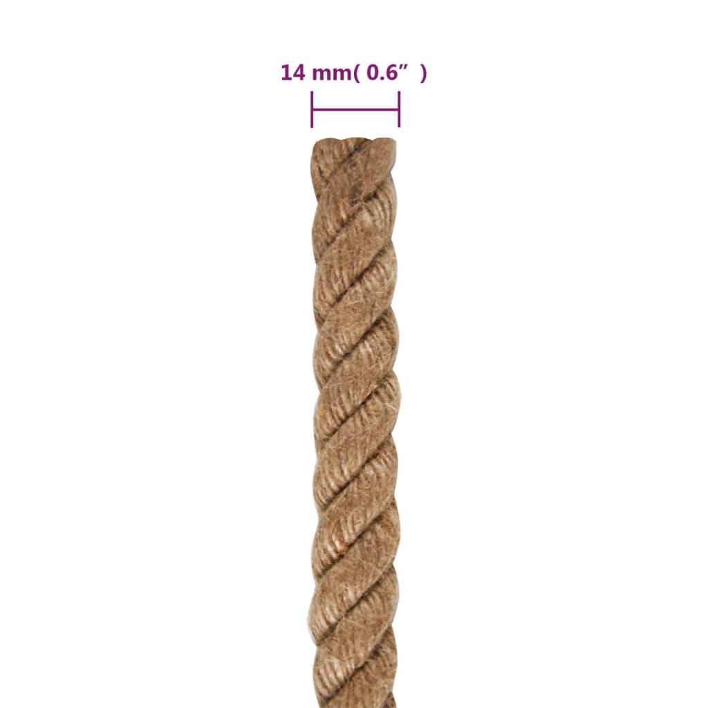 Vrv iz 100 % jute 14 mm 100 m