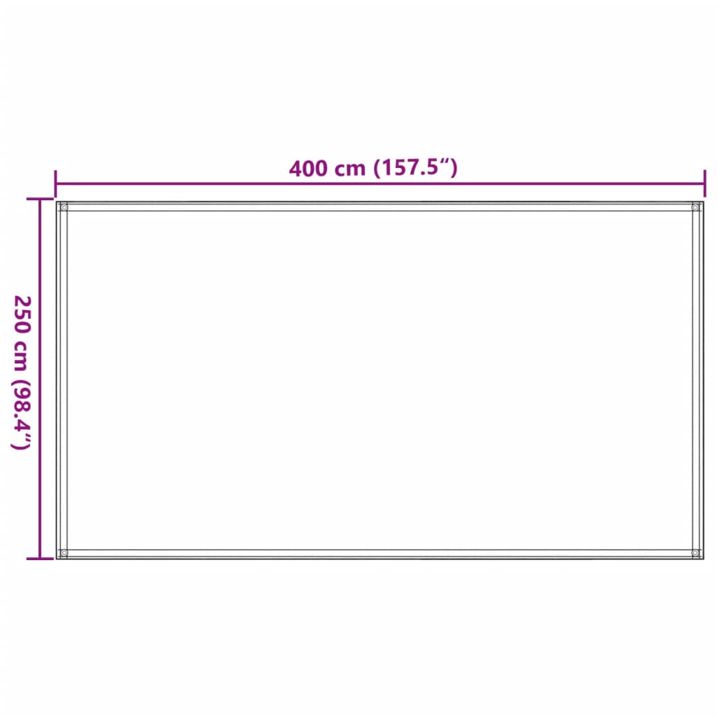 Preproga za šotor 250x400 cm antracitna