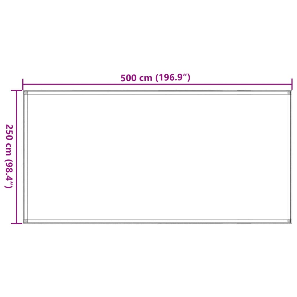 Preproga za šotor 250x500 cm antracitna