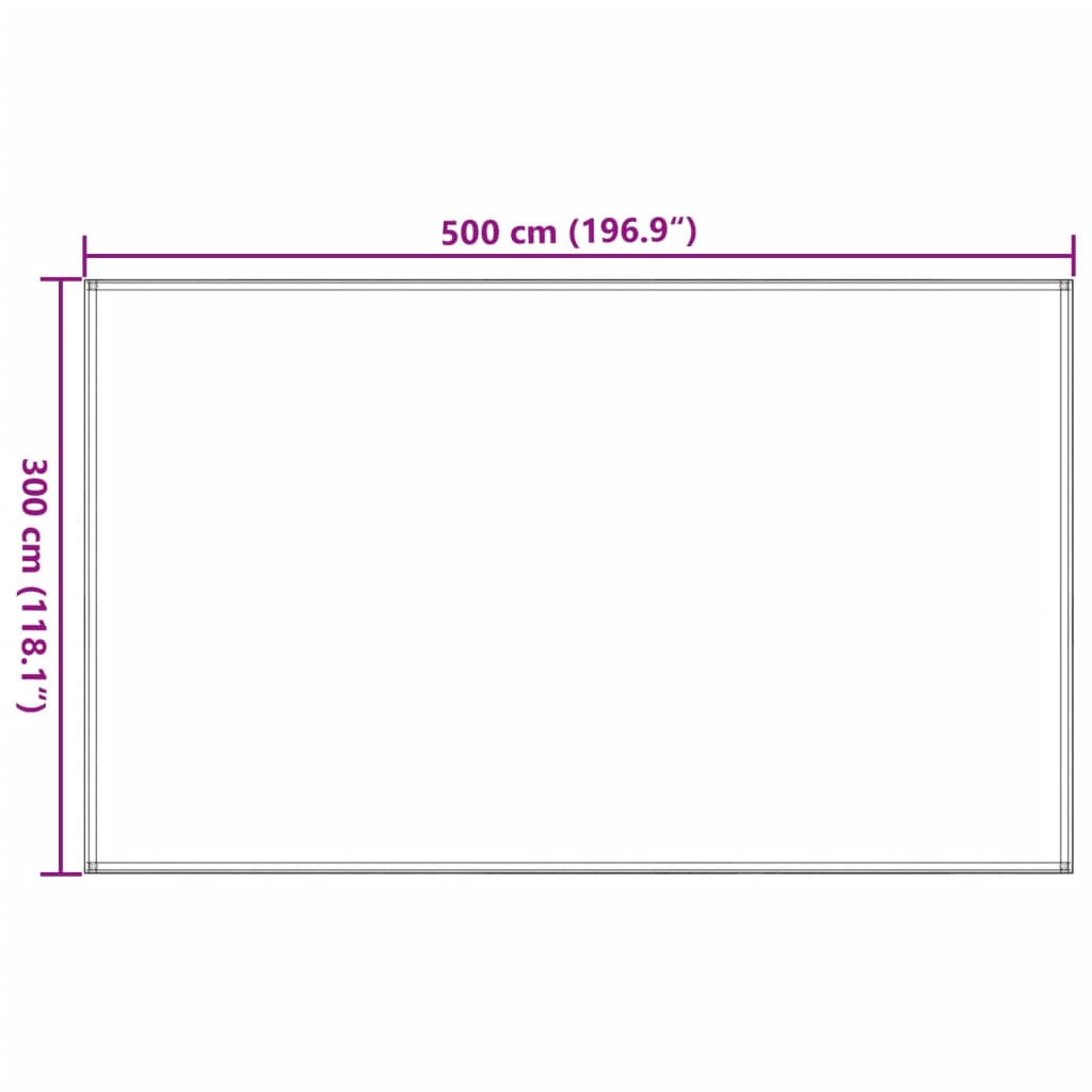 Preproga za šotor 300x500 cm antracitna