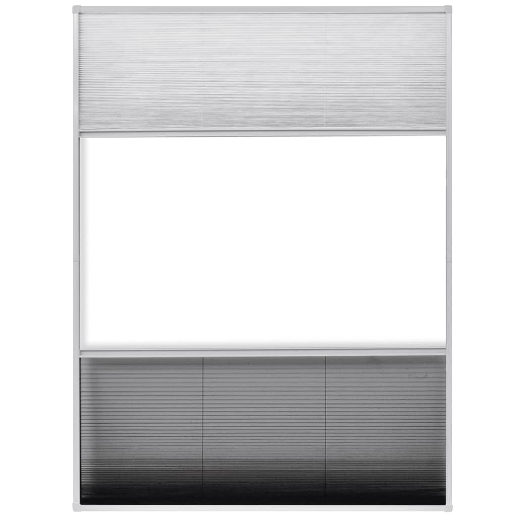 Plise komarnik za okna aluminij 60x80 cm s senčilom