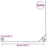 Zaščitna ponjava 650 g/m² 2x3 m siva