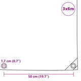 Ponjava 650 g/m² 3x6 m siva