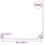 Zaščitna ponjava 650 g/m² 3x6 m modra