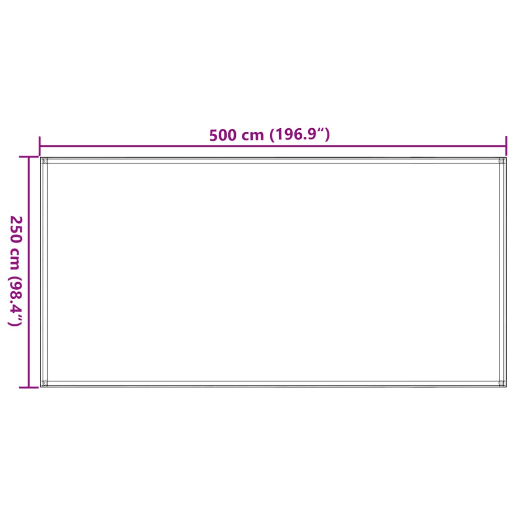 Preproga za šotor HDPE 250x500 cm zelena