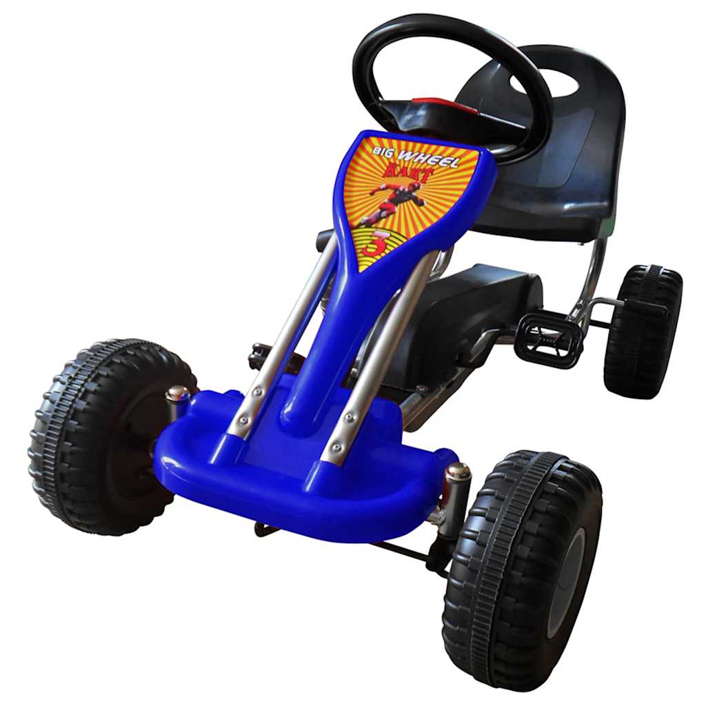 Gokart na pedale modre barve