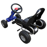 Gokart na pedale modre barve