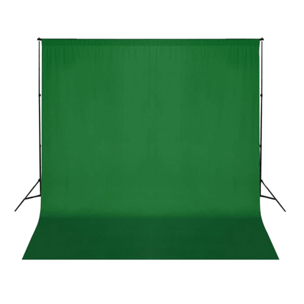 Ozadje iz bombaža zeleno 300 x 300 cm Chroma Key