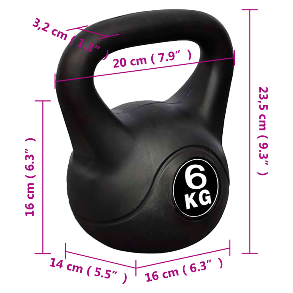 Kettlebell Utež v Obliki Zvona 6 kg