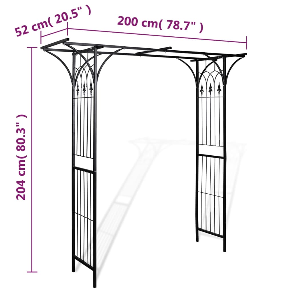 Vrtni obok 200x52x204 cm