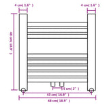 Kopalniški cevni radiator za centralno ogrevanje raven 480x480 mm