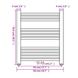 Kopalniški cevni radiator za centralno ogrevanje raven 500x764 mm