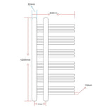 Kopalniški cevni radiator za centralno ogrevanje E oblike 600x1200 mm