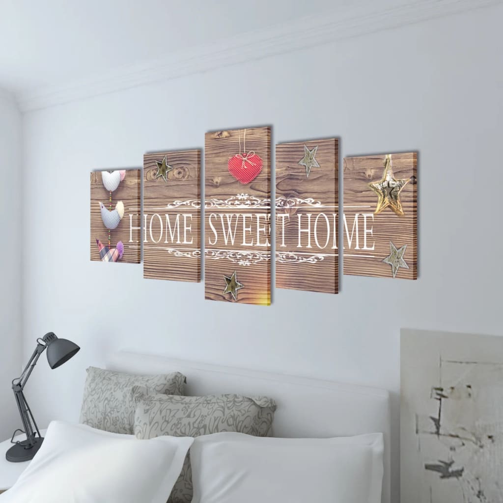 Set platen s printom Home Sweet Home 100 x 50 cm