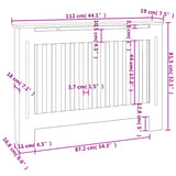 Dekorativen Pokrov/Omarica za Radiator 112 cm MDF Bele Barve