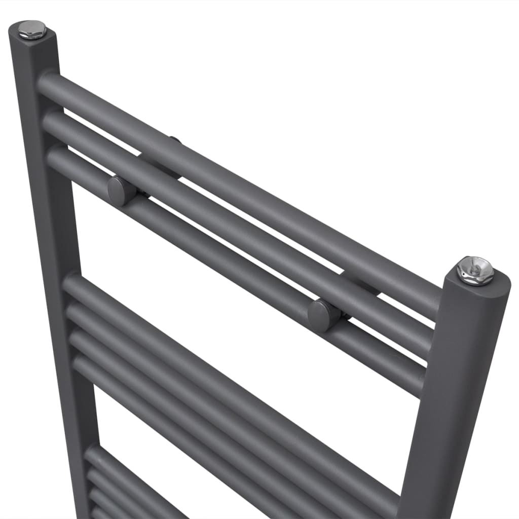 Kopalniški cevni radiator za centralno ogrevanje raven 480x480 mm siv