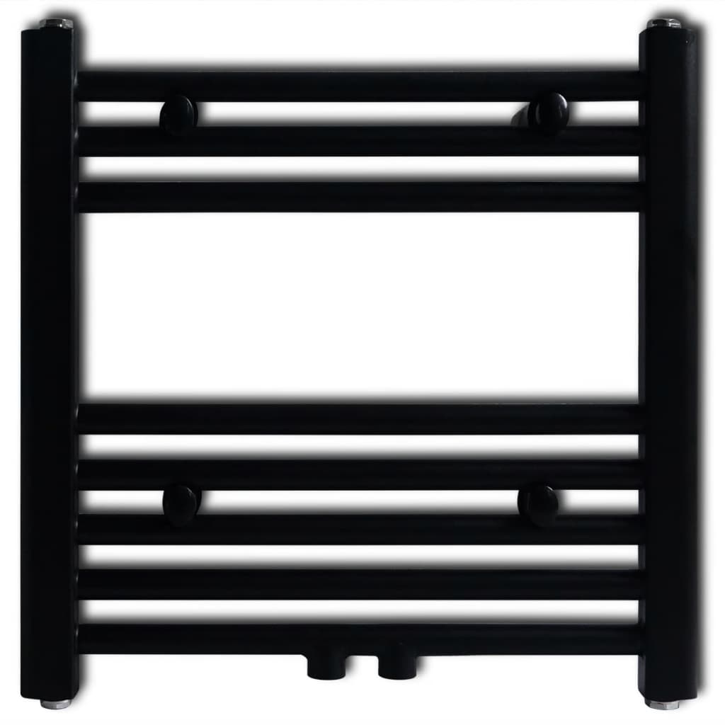 Kopalniški cevni radiator za centralno ogrevanje raven 480x480 mm črn