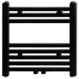 Kopalniški cevni radiator za centralno ogrevanje raven 480x480 mm črn