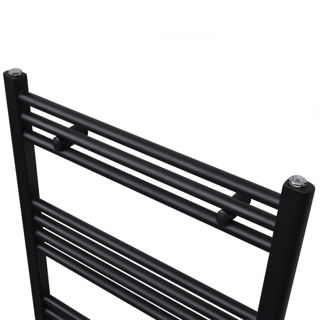 Kopalniški cevni radiator za centralno ogrevanje raven 480x480 mm črn