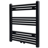 Kopalniški cevni radiator za centralno ogrevanje raven 600x764 mm črn