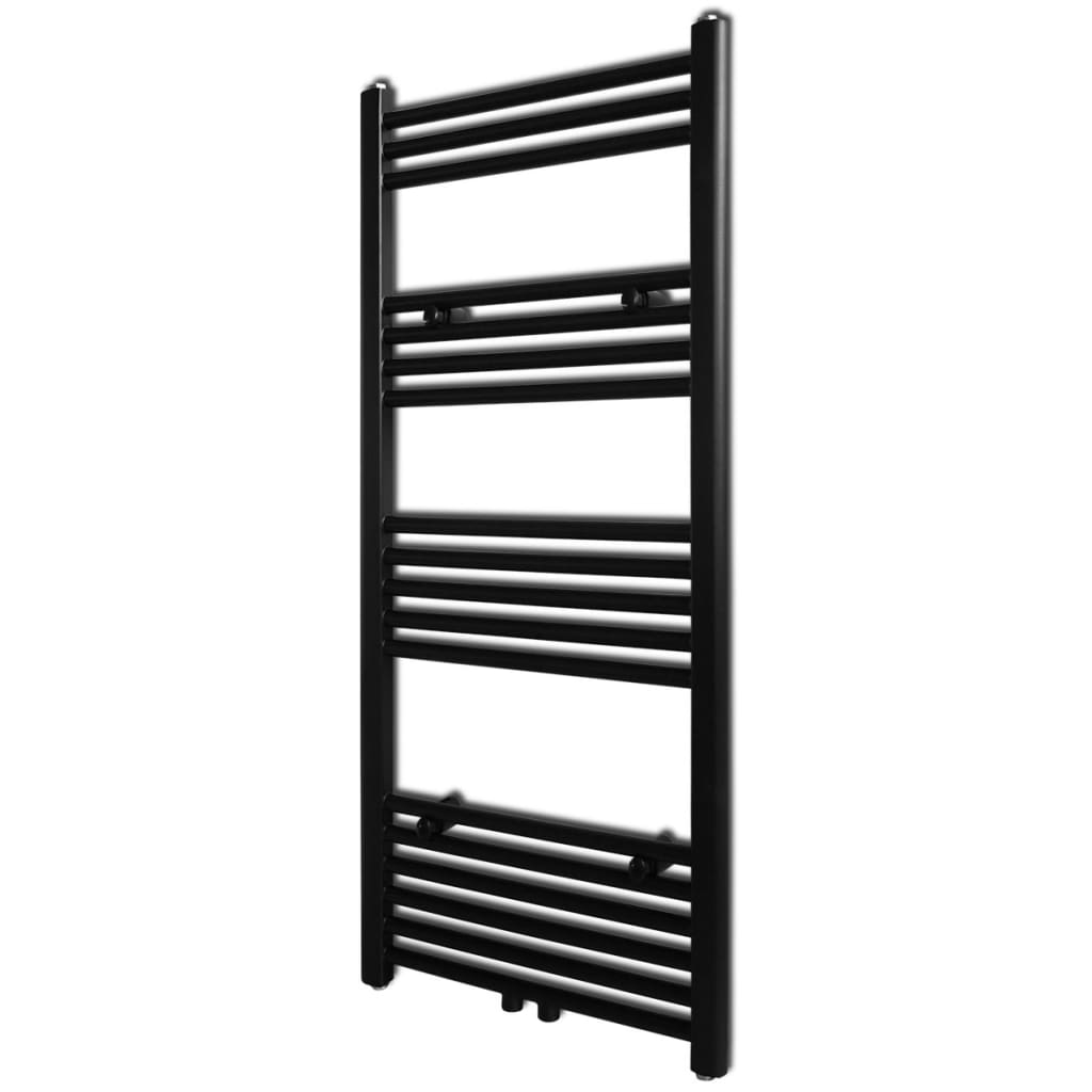 Kopalniški cevni radiator za centralno ogrevanje raven 500x1160 mm črn