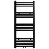 Kopalniški cevni radiator za centralno ogrevanje raven 500x1160 mm črn