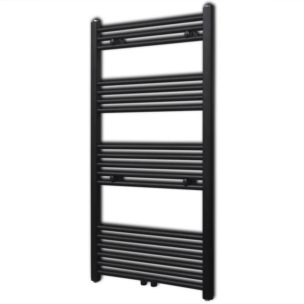 Kopalniški cevni radiator za centralno ogrevanje raven 600x1160 mm črn