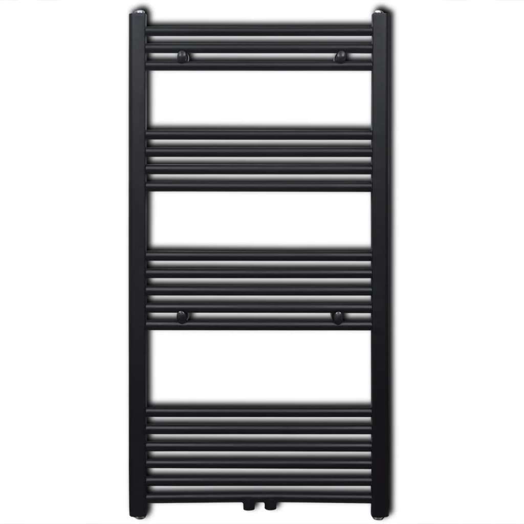 Kopalniški cevni radiator za centralno ogrevanje raven 600x1160 mm črn