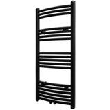 Kopalniški radiator z ukrivljenimi cevmi 500x1160 mm črn