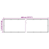 Balkonsko Platno Oksford Tekstil 90x400 cm Antracitne Barve