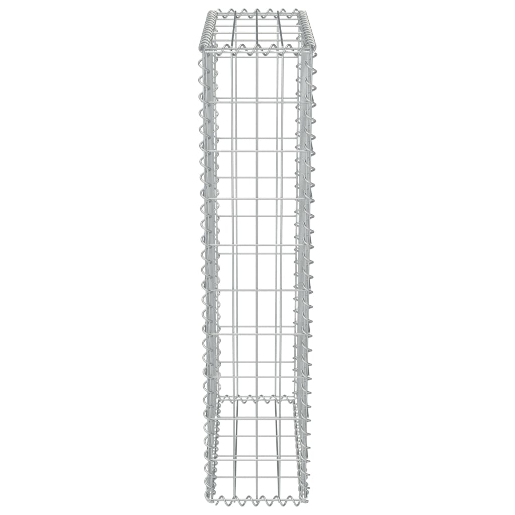 Gabionska stena s pokrovi iz pocinkanega jekla 50x20x100 cm