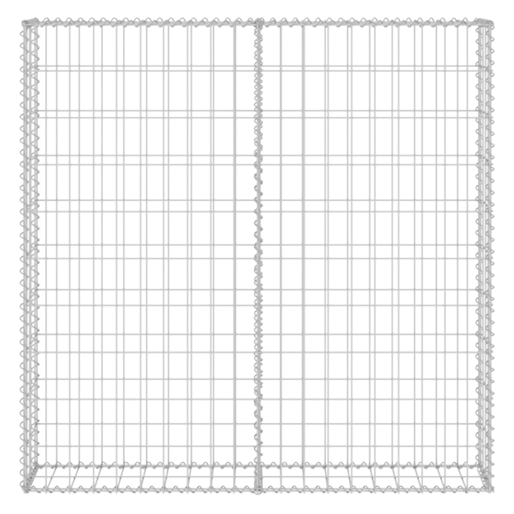 Gabionska stena s pokrovi iz pocinkanega jekla 80x20x100 cm