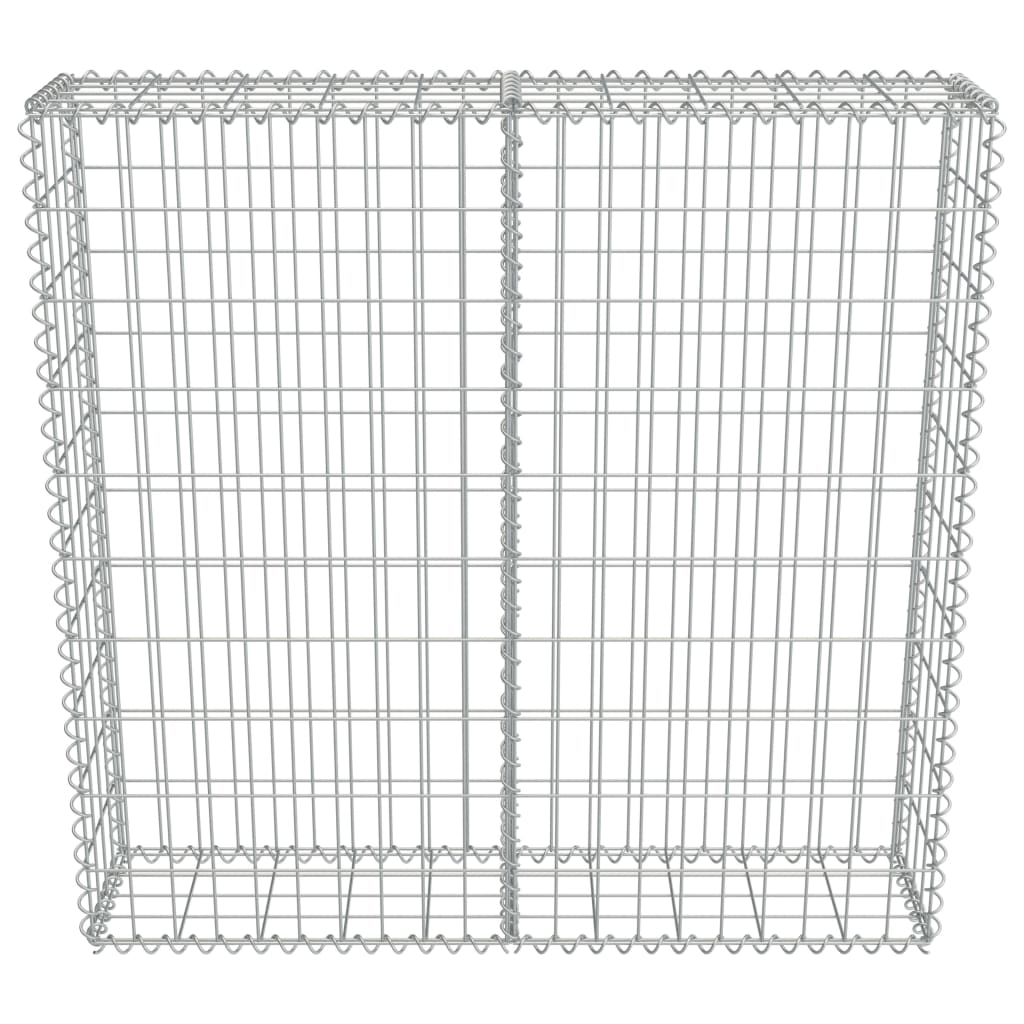 Gabionska stena s pokrovi iz pocinkanega jekla 100x20x100 cm