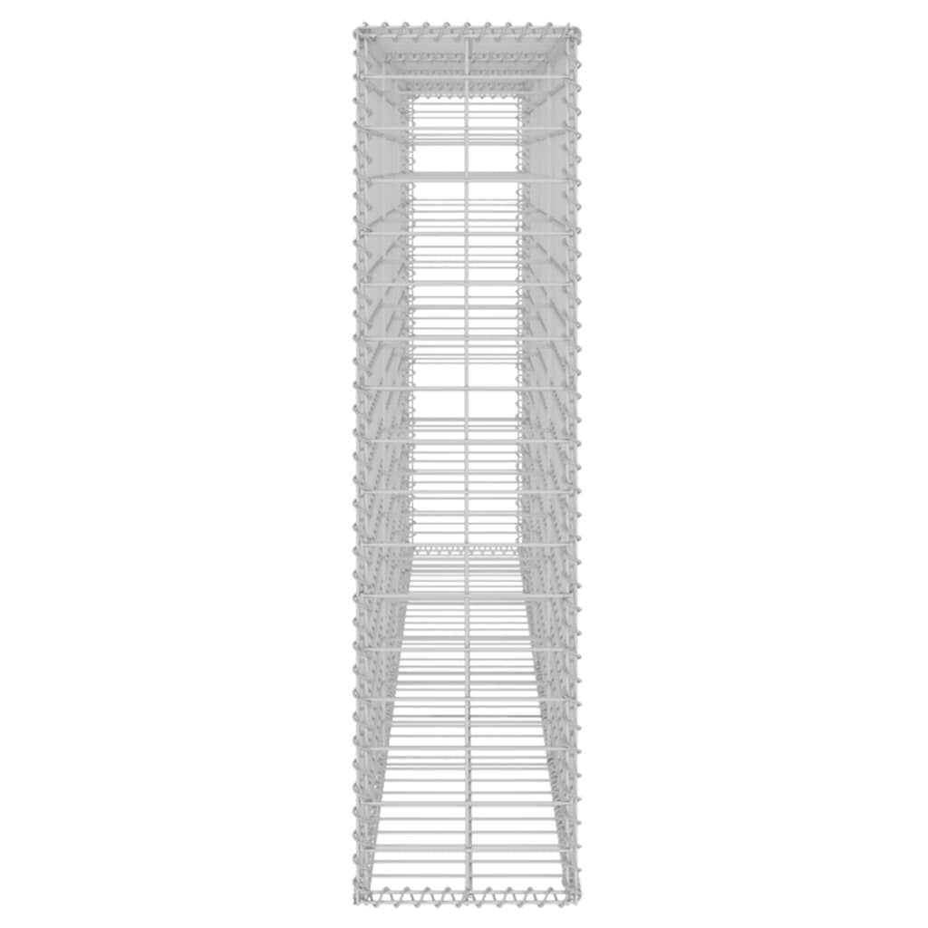 Gabionska stena s pokrovi iz pocinkanega jekla 200x20x85 cm