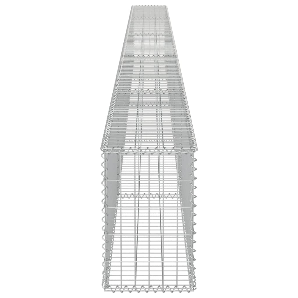 Gabionska stena s pokrovi iz pocinkanega jekla 600x30x50 cm