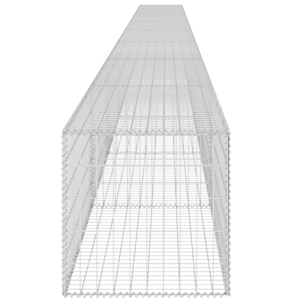 Gabionska stena s pokrovi iz pocinkanega jekla 900x50x50 cm