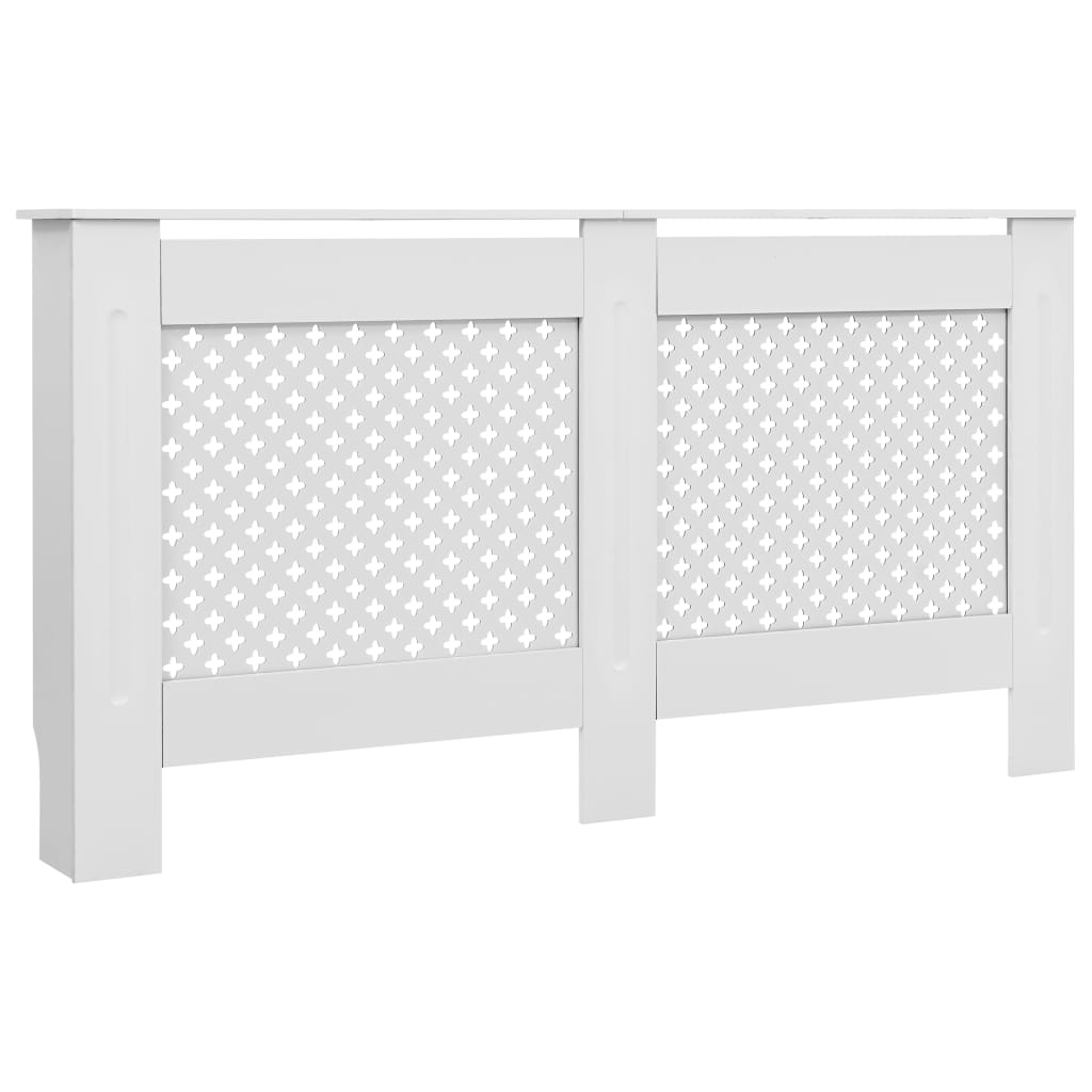 Pokrov za radiator bel 152x19x81,5 cm MDF