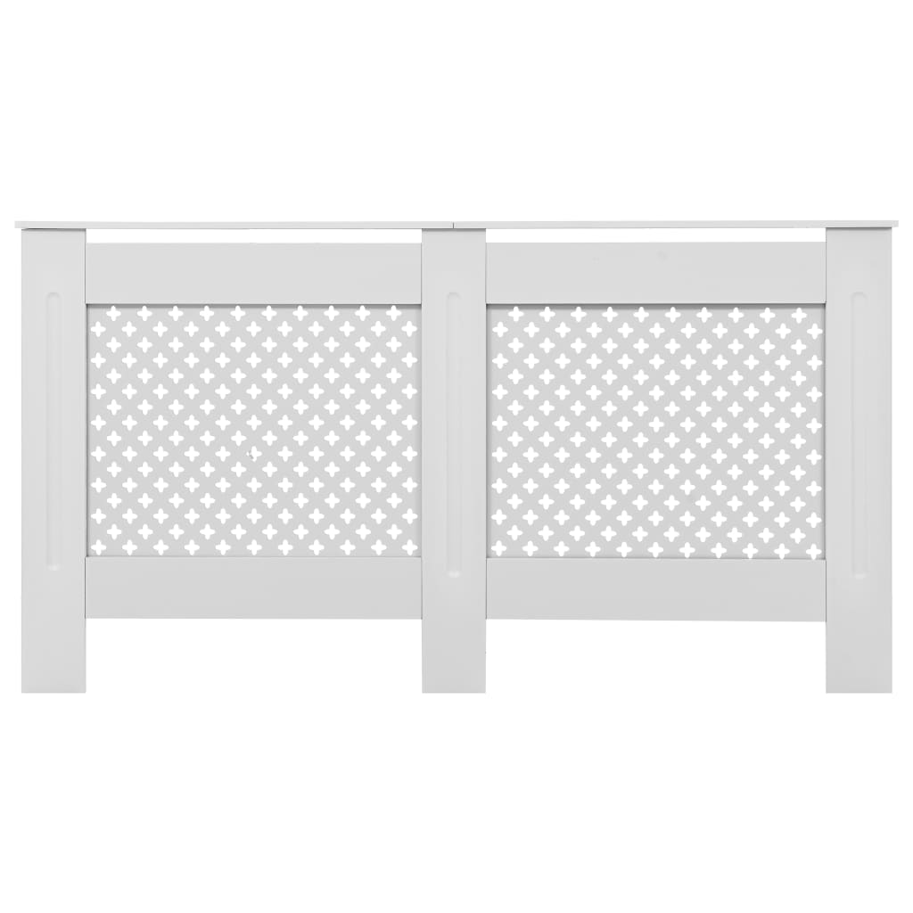 Pokrov za radiator bel 152x19x81,5 cm MDF