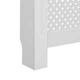 Pokrov za radiator bel 152x19x81,5 cm MDF