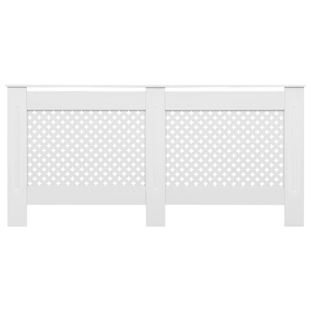 Pokrov za radiator bel 172x19x81,5 cm MDF